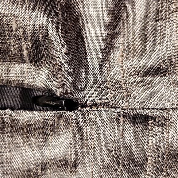 Silver Grey Silk Skirt - Picture 10 of 10